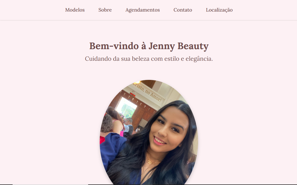 Captura de tela do site Jenny Beauty